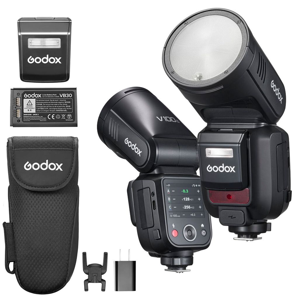 Flash Speedlight Godox V100c 2.4ghz Ttl Para Câmeras Canon