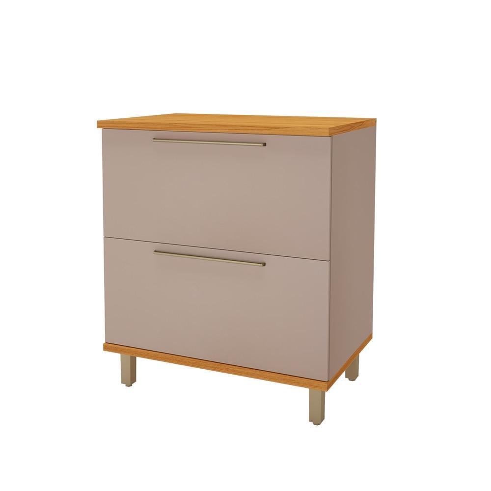 Balcão Munique 2 Portas 80cm Camurça Indekes em Oferta na Shopee