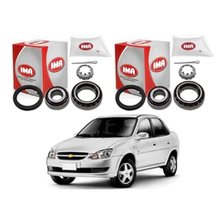 Par Kit Rolamento Roda Traseiro, Corsa Classic 1.0 2011 A 2016