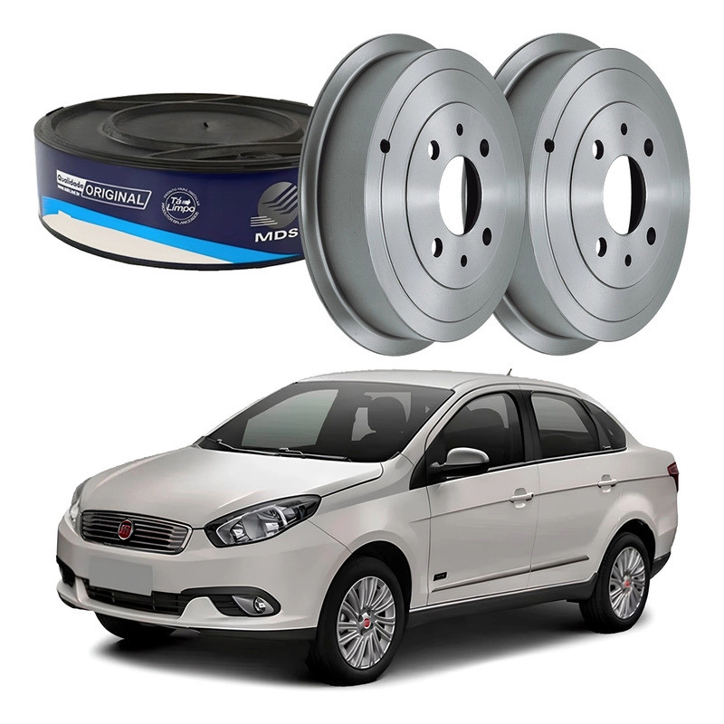 Tambor Freio Traseiro Grand Siena 1.4 Com Abs 2017 A 2020