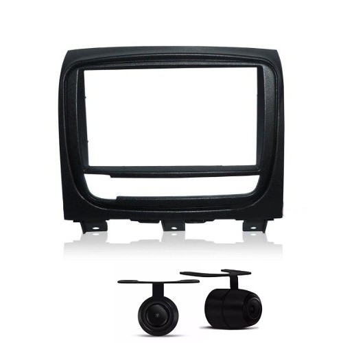 Moldura Painel 2 Din Multimidia Fiat Idea Pioneer Camera Re