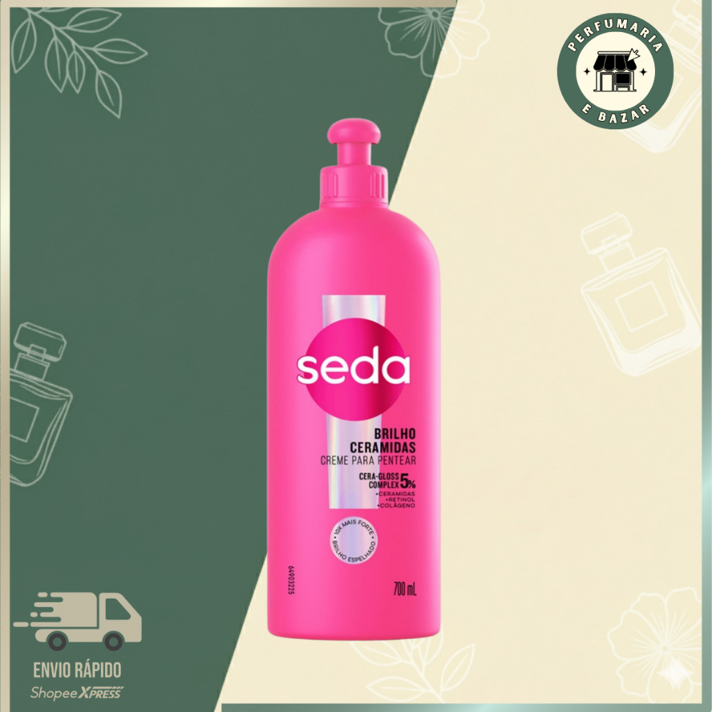 CREME DE PENTEAR CERAMIDAS SEDA 0700ML JÓIAS DA NATUREZA