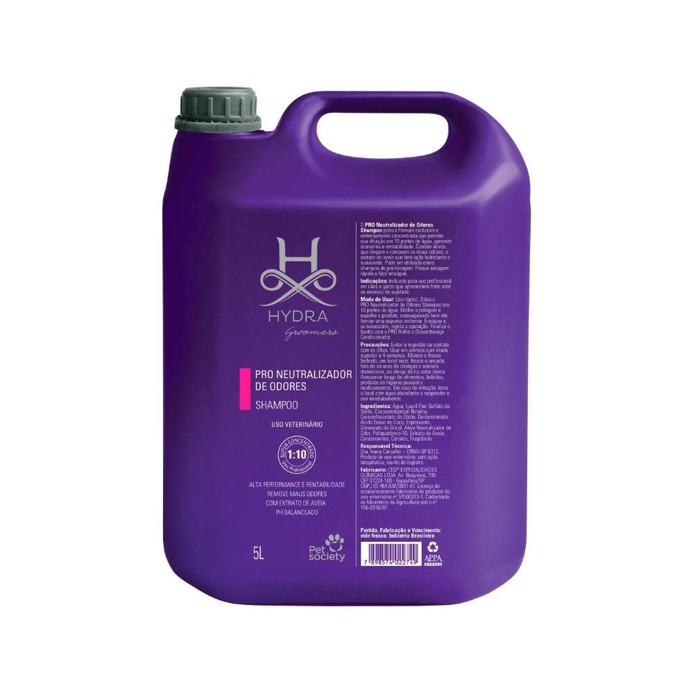 Shampoo Hydra Pet Society Pro Neutralizador De Odores 5 L - 1:10