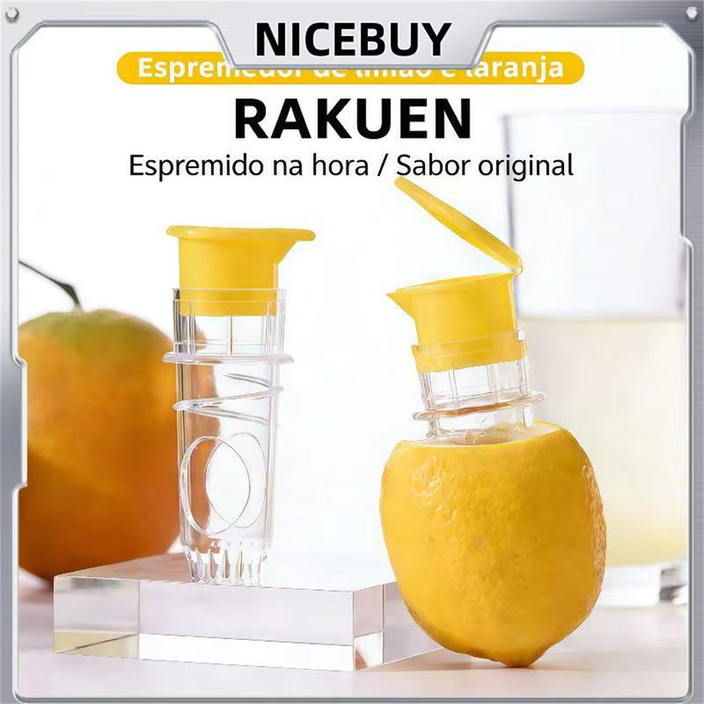 Kit 2-6 unidades Espremedor de Frutas Manual Laranja, Prático Cozinha Individual, Rápido e Resistente