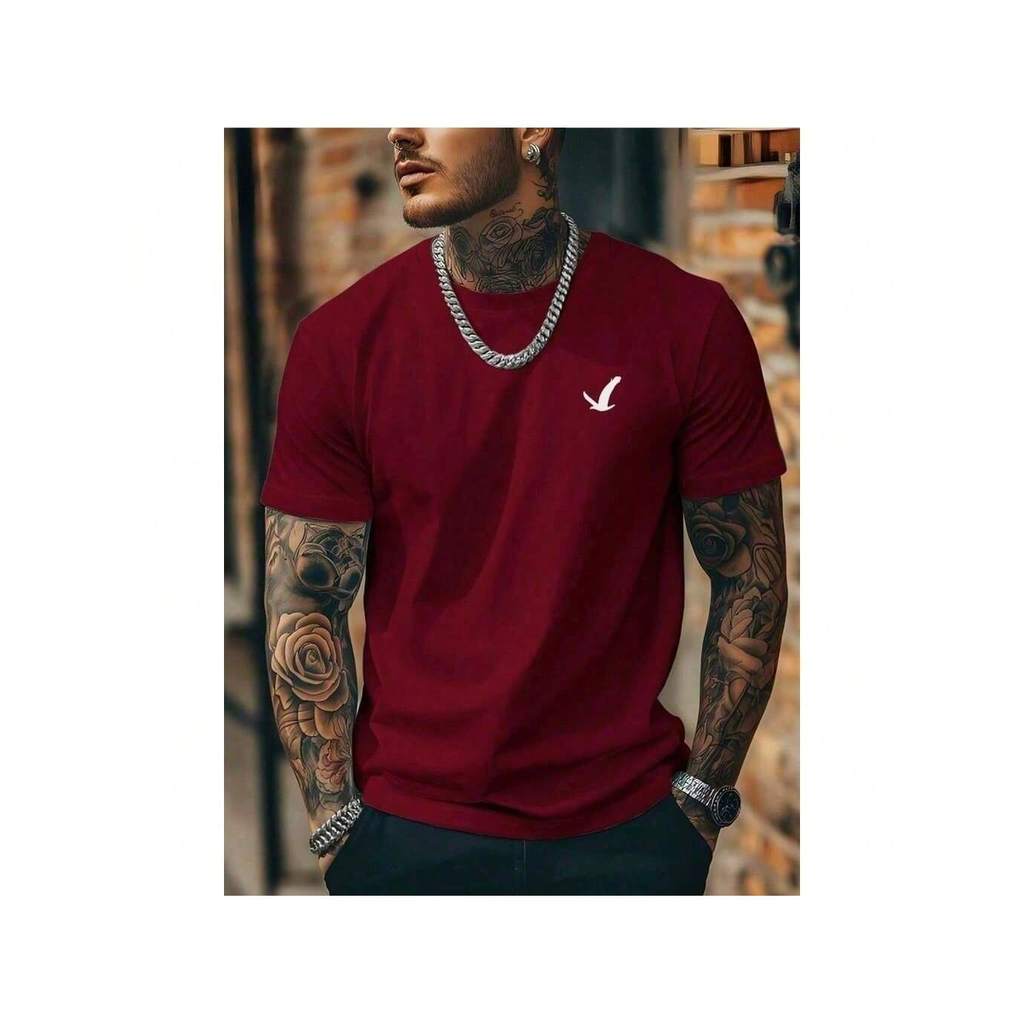 Camiseta Masculina de Aguia Camisa 100% Algodao tendencia basica Nacional