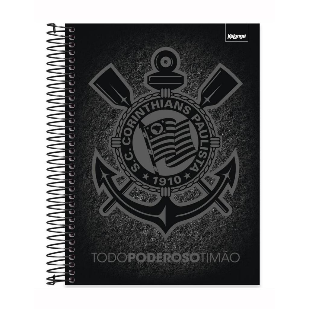 Caderno 10 Matérias 160fls Universitário Capa Dura Corinthians Spiral - SCCP em Oferta na Shopee