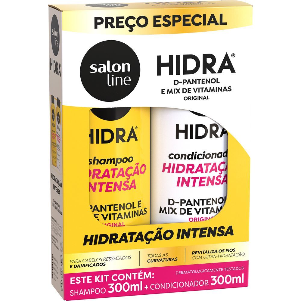 Kit Shampoo + Condicionador Salon Line Hidra Original 300ml