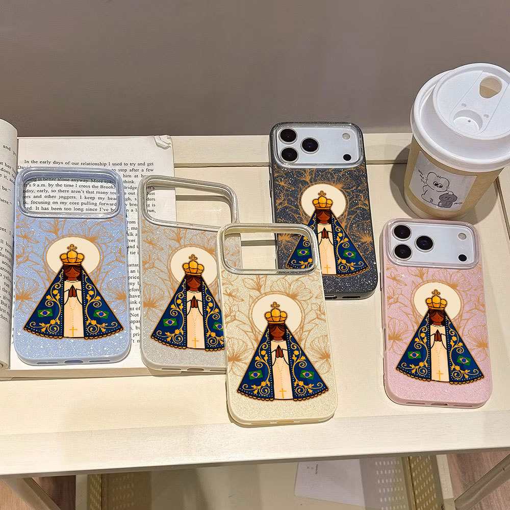 Capinha Glitter Para Samsung A17 A07 A06 A15 A16 A14 A13 A32 A56 A36 A55 A54 A23 S26 Aparecida de Luxo Capa
