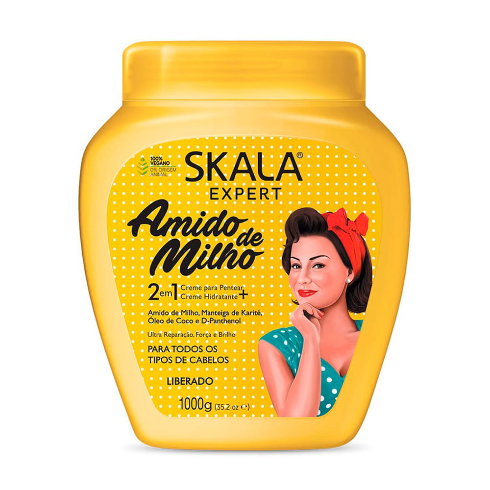 Creme de Tratamento Skala Amido de Milho 1Kg em Oferta na Shopee