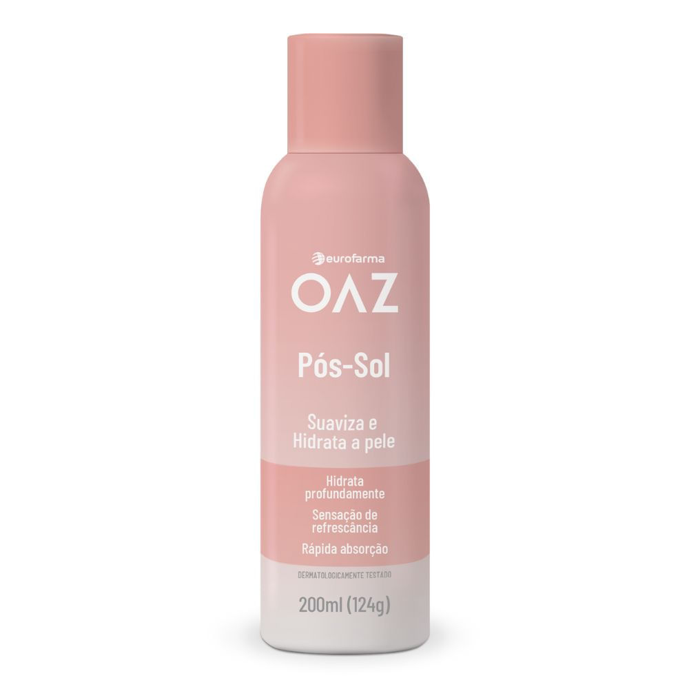 Pós Sol OAZ Aerossol Suaviza e Hidrata a Pele 200ml em Oferta na Shopee