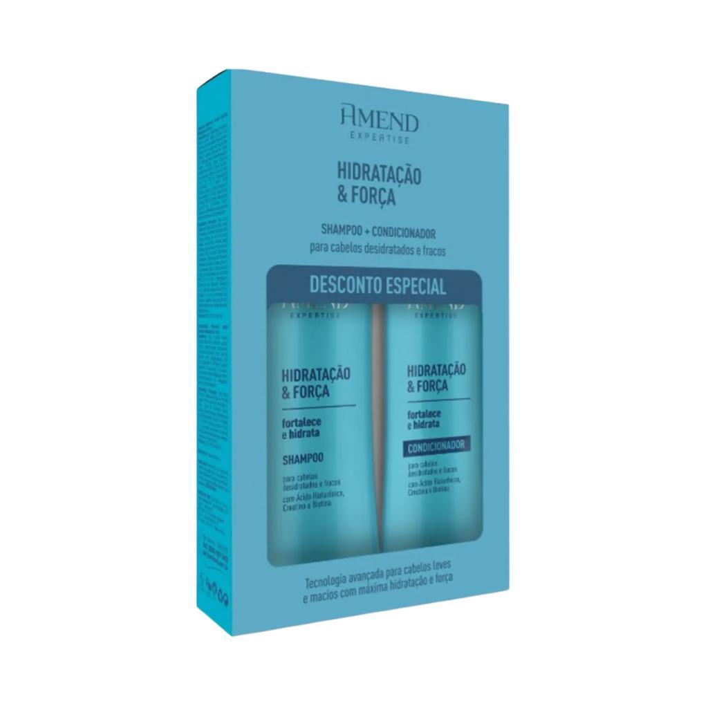Kit Shampoo 250Ml + Condicionador 250Ml Expertise Hidratação & Força Amend
