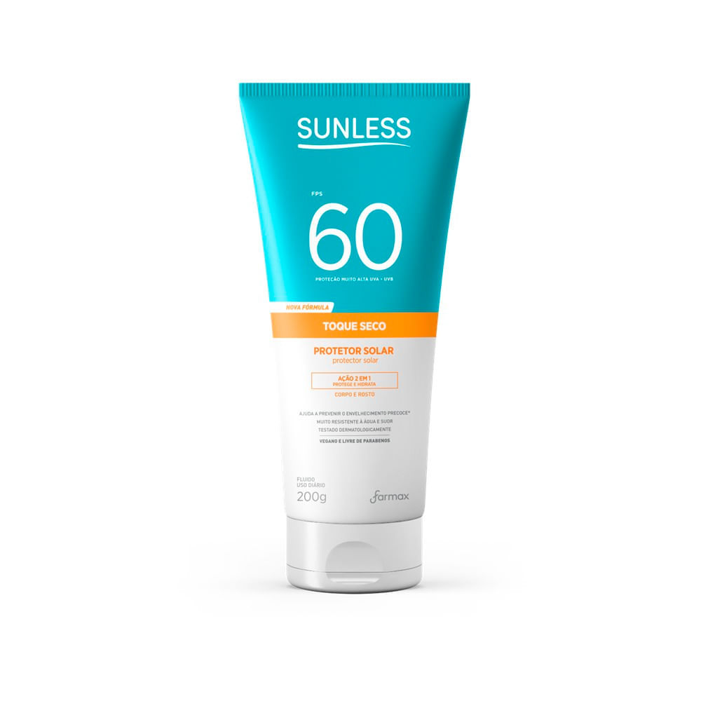 Protetor Solar Sunless Toque Seco FPS 60 200g