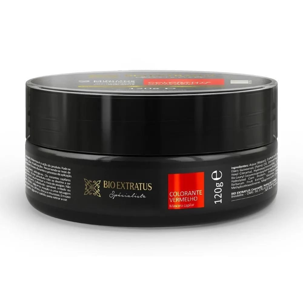 Máscara Capilar Colorante Bio Extratus 2 Minutos Mágicos Vermelha 120g em Oferta na Shopee