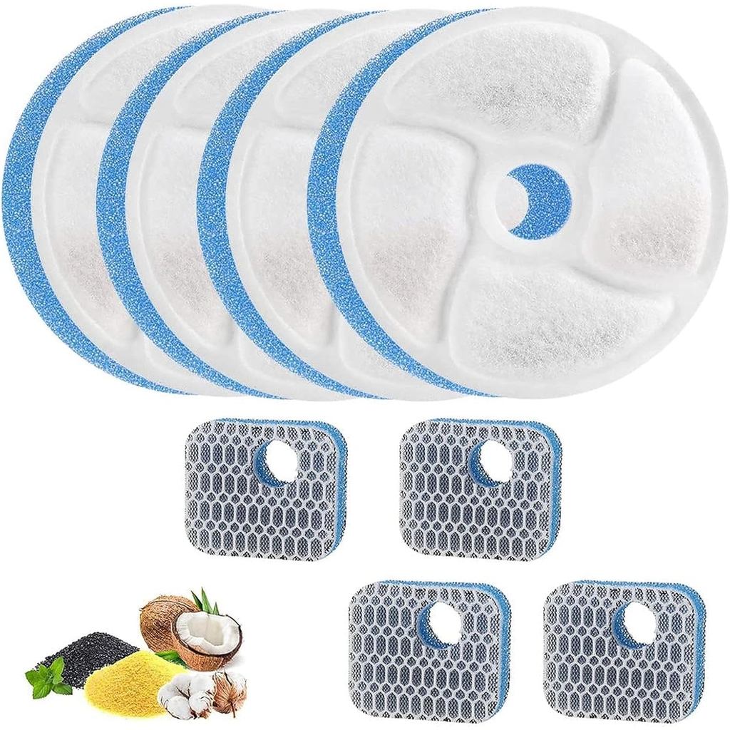 Refil de Filtro de Carvão Ativado para Bebedouro de Gato Kit 4 Unidades em Oferta na Shopee
