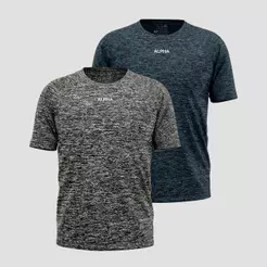 Kit 2 Camisetas Dry Alpha Co Masculina