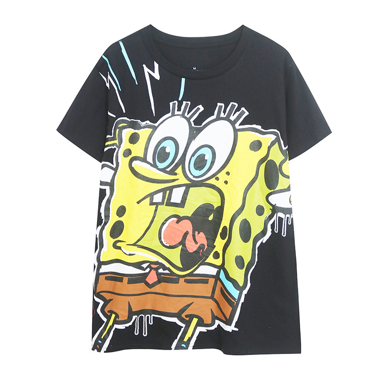 Masculino feminino casais estilo/comércio exterior verão em torno do pescoço brincalhão dos desenhos animados impresso c