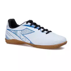 Chuteira Unissex Diadora Torneo Futsal Branco e Azul