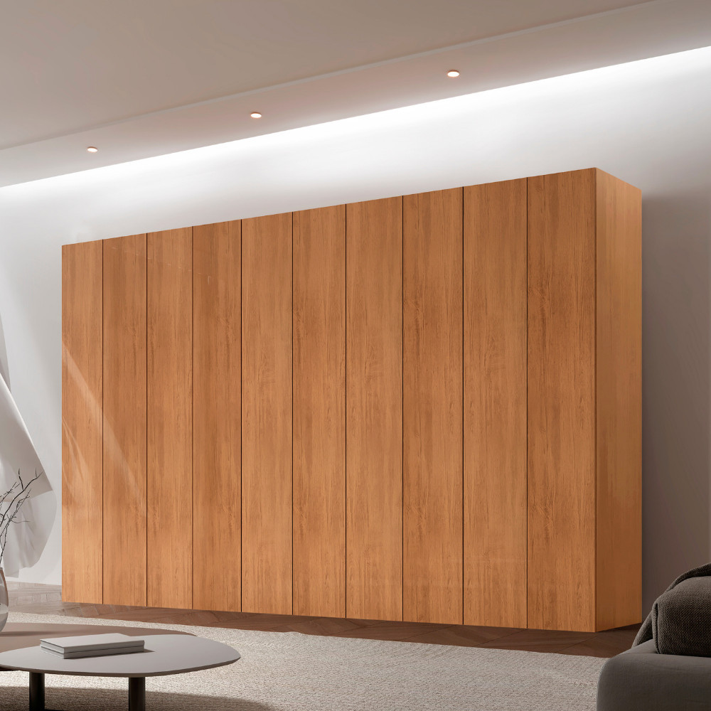 Guarda Roupa Casal Everest MDF 10 Portas 4 Gavetas e 9 Prateleiras Moderna Mobilia em Oferta na Shopee