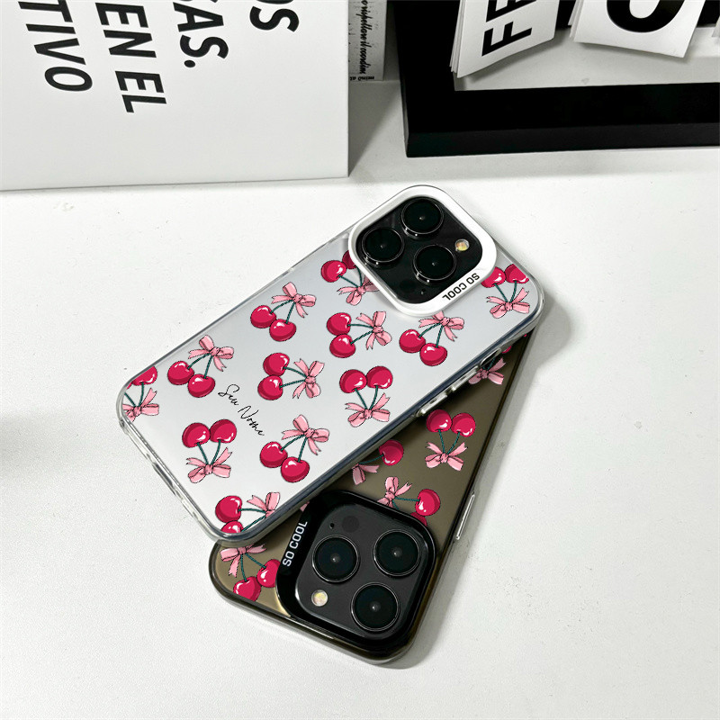 Capinha De Personalizado estampada de cerejas Para Samsung S20 S21 FE S22 S23 S24 S25 Capa À Prova De Choque