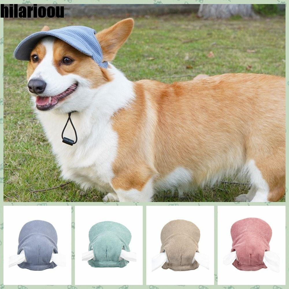 Boné De Beisebol Para Cachorro HILARIOOU , Com Furos As Orelhas , Chapéu Respirável Pais E Filhos De Sol Macio Ajustável