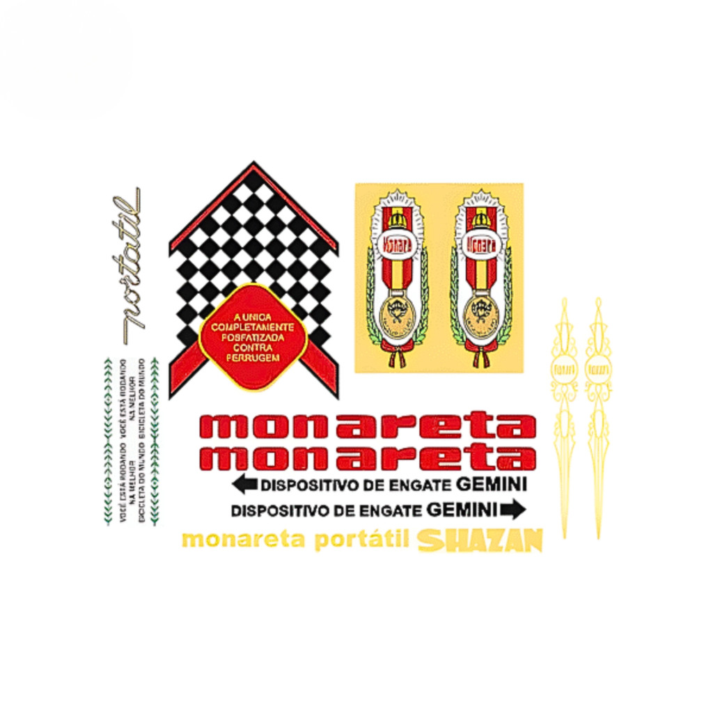 Decalque Monareta Medalha de Ouro 68 Gemini