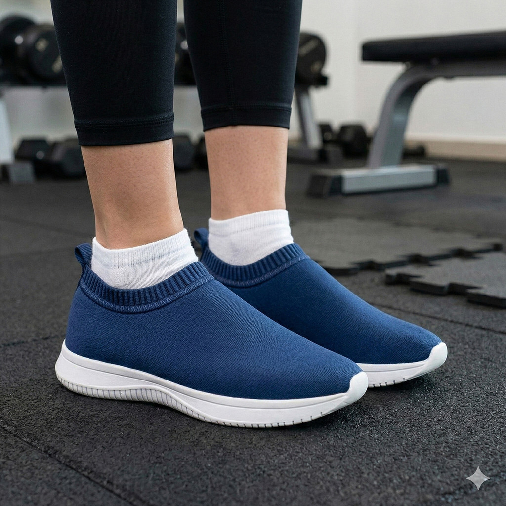 Tênis Calce Facil Femino Academia Leve Macio Antiderrapante em Oferta na Shopee