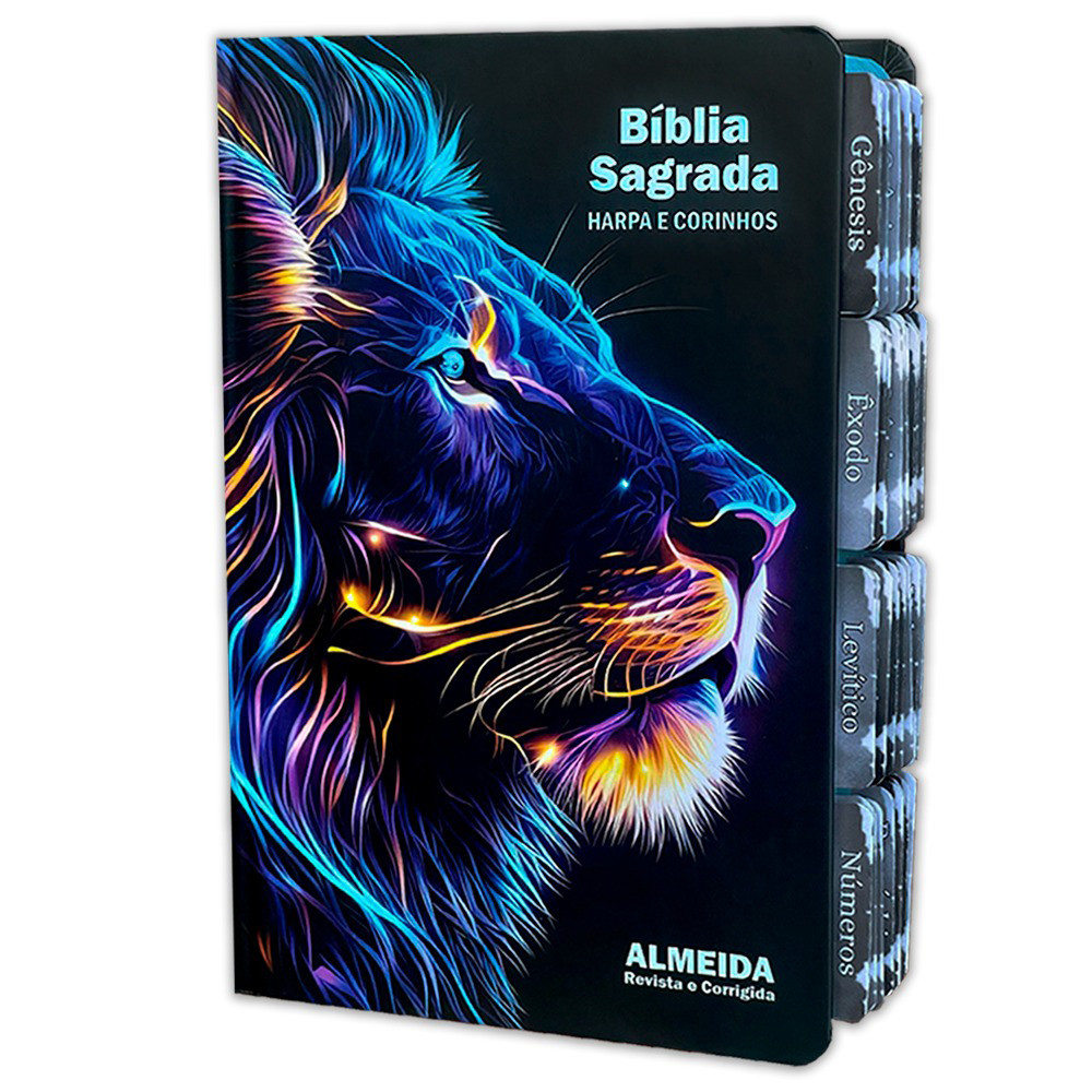 Bíblia Sagrada Evangélica Com Índice Abas Adesivas  raio azul em Oferta na Shopee