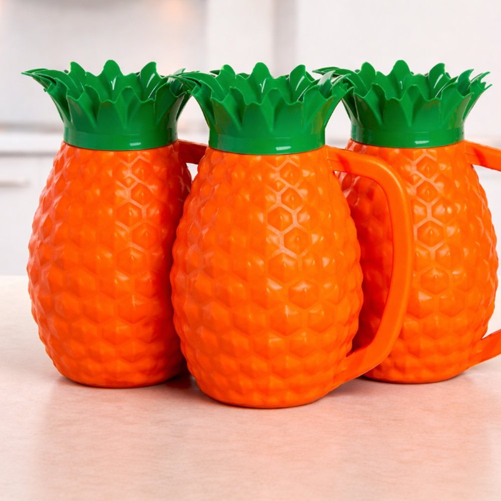 Kit Jarra Abacaxi Tropical 1,5 Litros 3 Peças