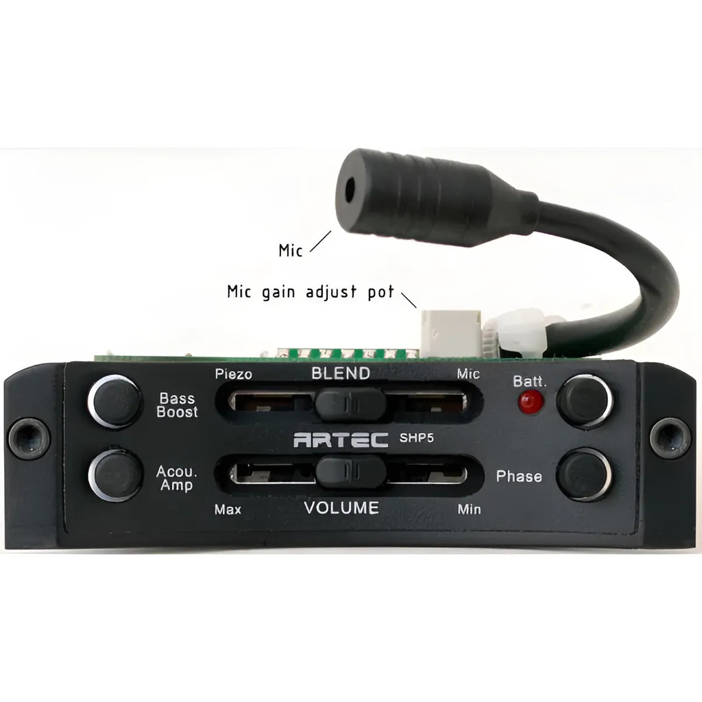 Pré Amplificaador Soundhole Para Violão Aço Artec Shp5 Com Microfone