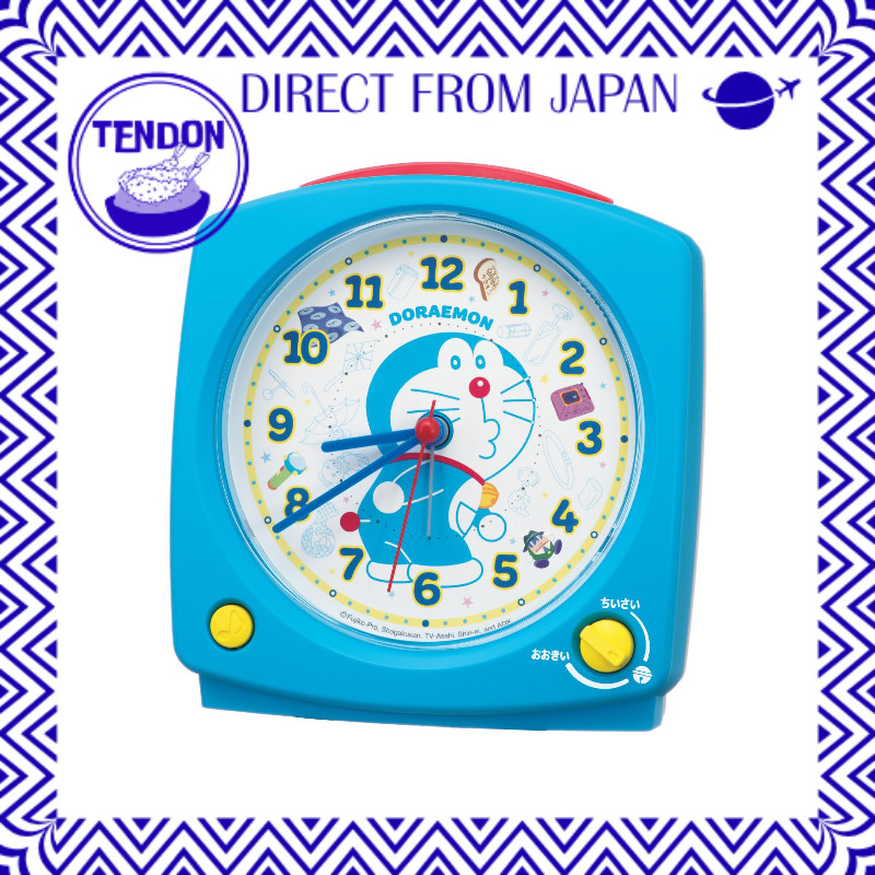 Seiko Relógio Despertador Doraemon Falante Analógico Azul 125x120x69mm CQ615L