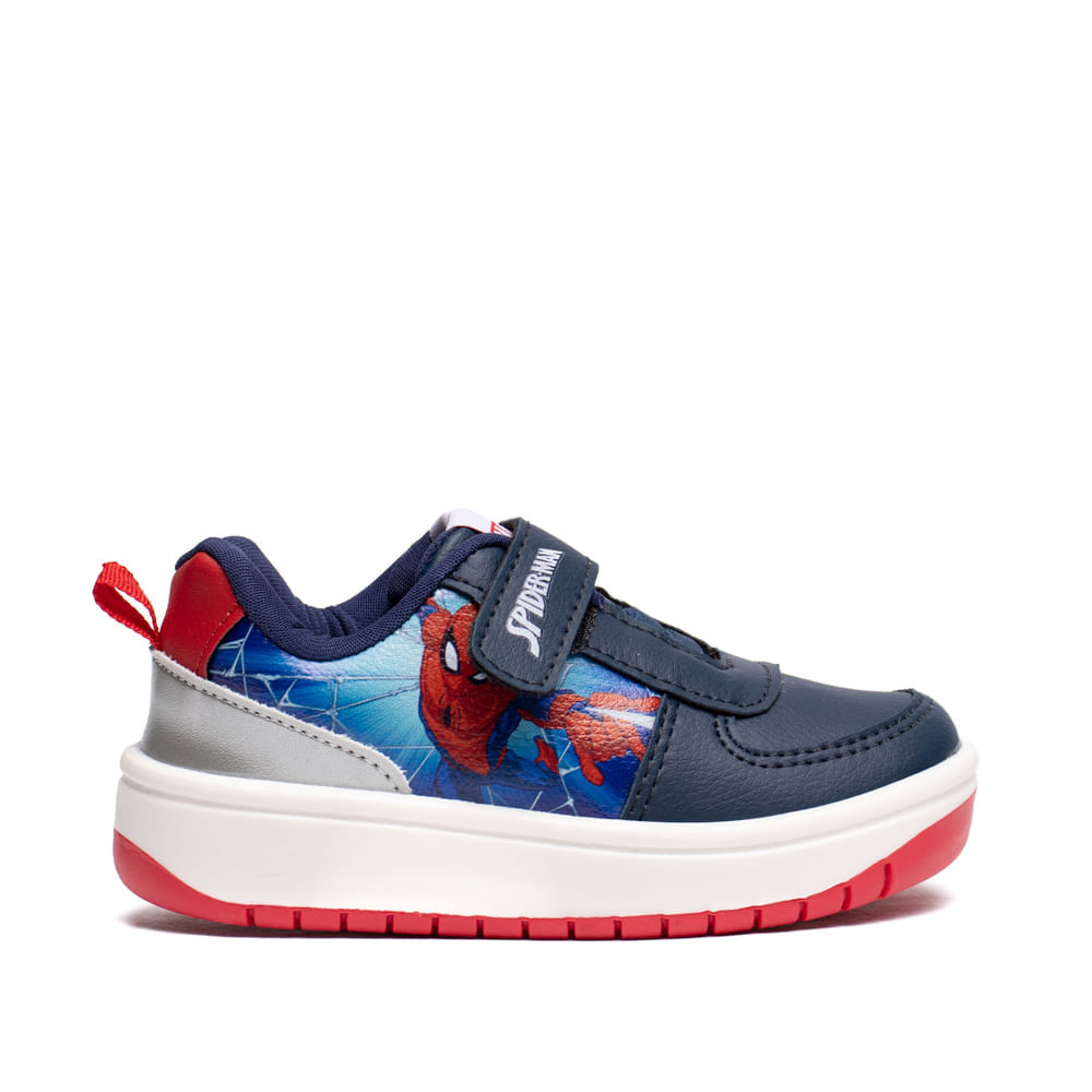 Tênis Infantil Marvel Homem Aranha Ilustração Marinho/Prata em Oferta na Shopee