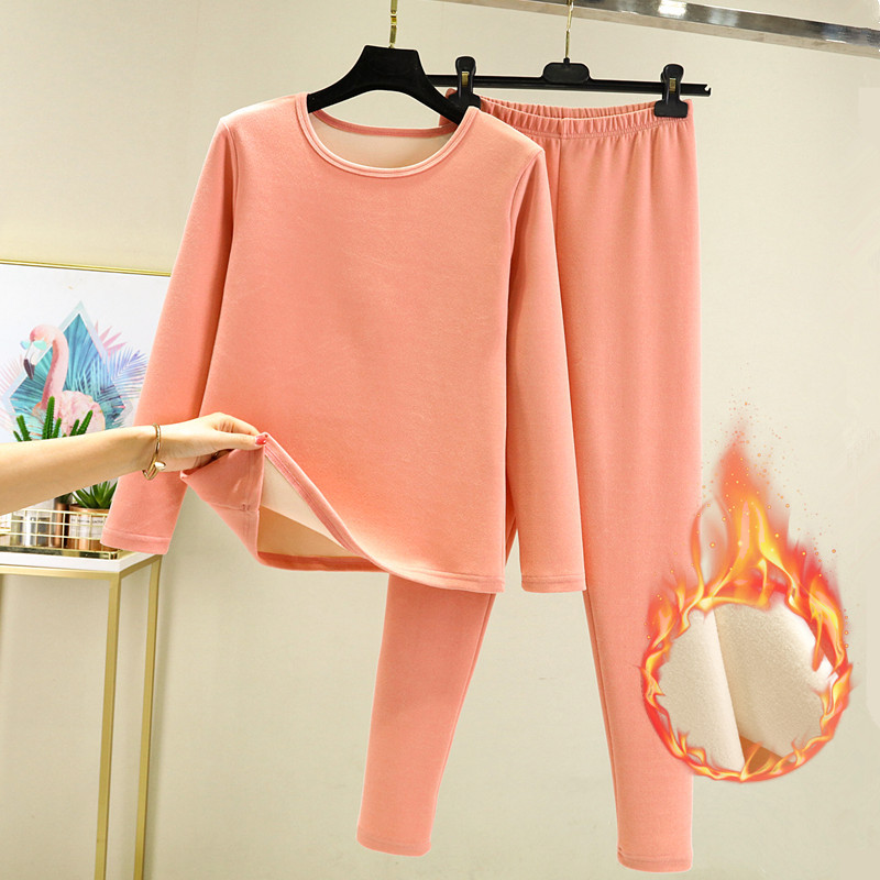 Outono inverno roupa interior roupas de outono calças compridas veludo alemão Casual roupa interior térmica feminina for