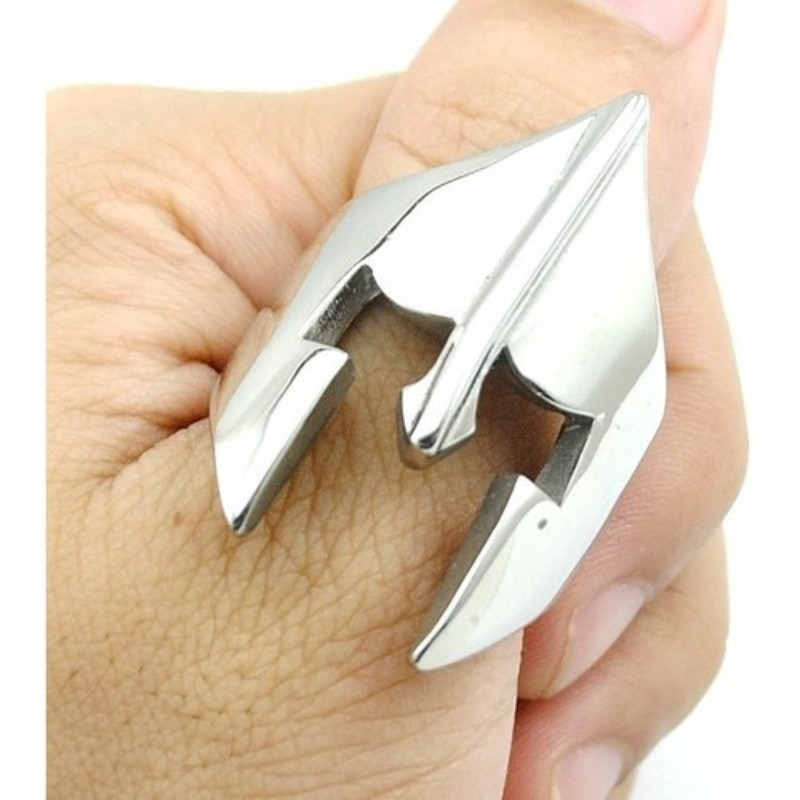 Anel Aço Inox 300 Guerreiro Filme Esparta São Jorge Ogum Umbanda