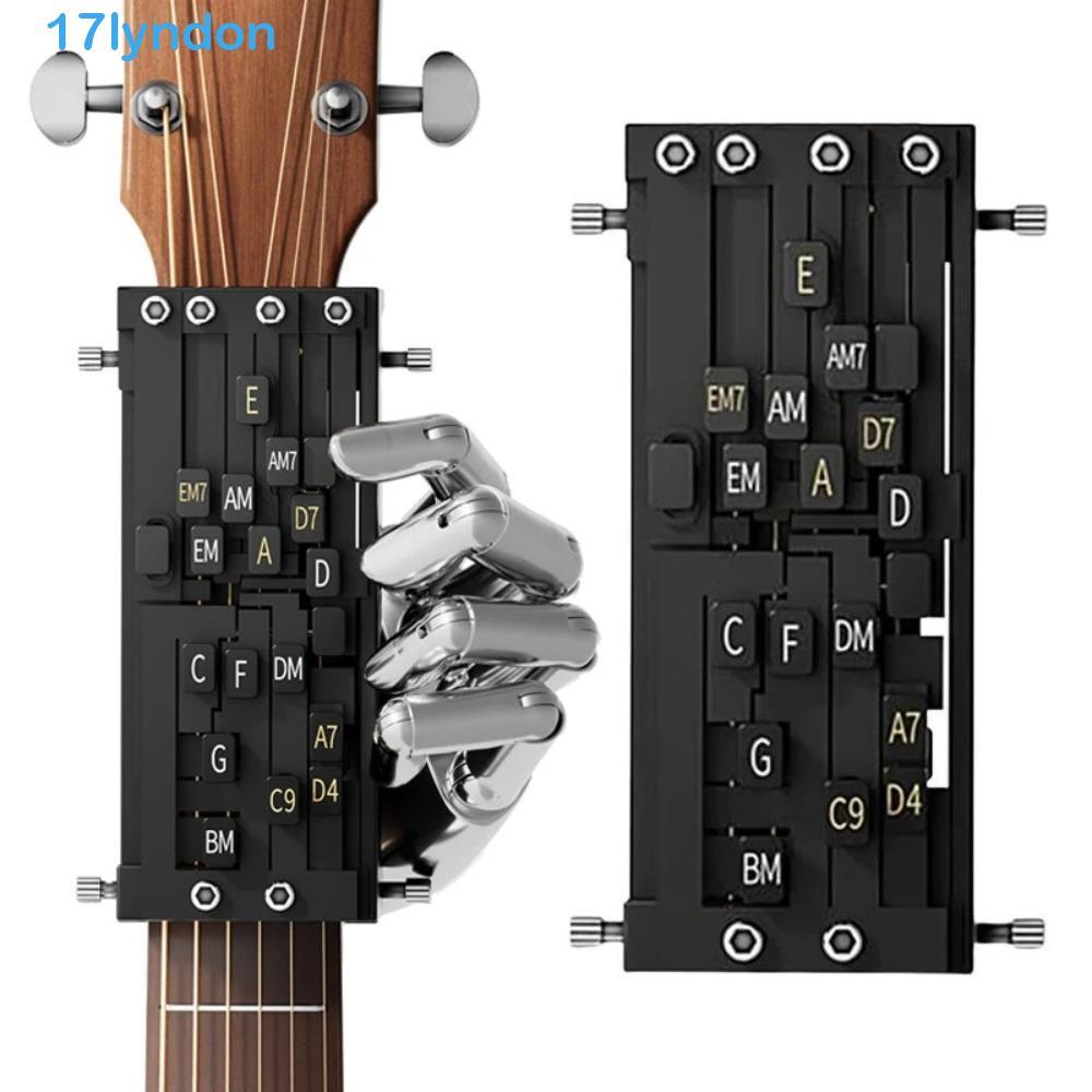 LYNDON Guitar Aid Chords Trainer , Presser De Acordes De Uma Tecla Treinador Guitarra , Sistema De Aprendizagem