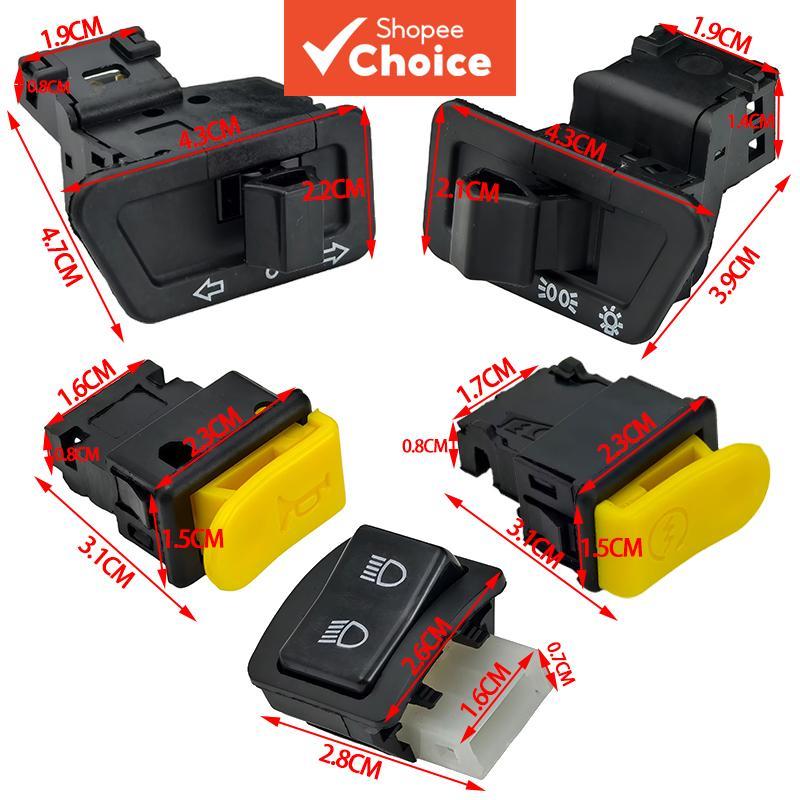  5 Peças Conjunto de Interruptor de Botão Supra Fit Para Nova / Supra X 125 / Antiga Beat / Vario Antigo / Lâmina de