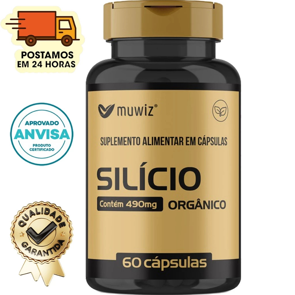 Kit 2 Silício Orgânico 490 MG 60 Caps em Oferta na Shopee