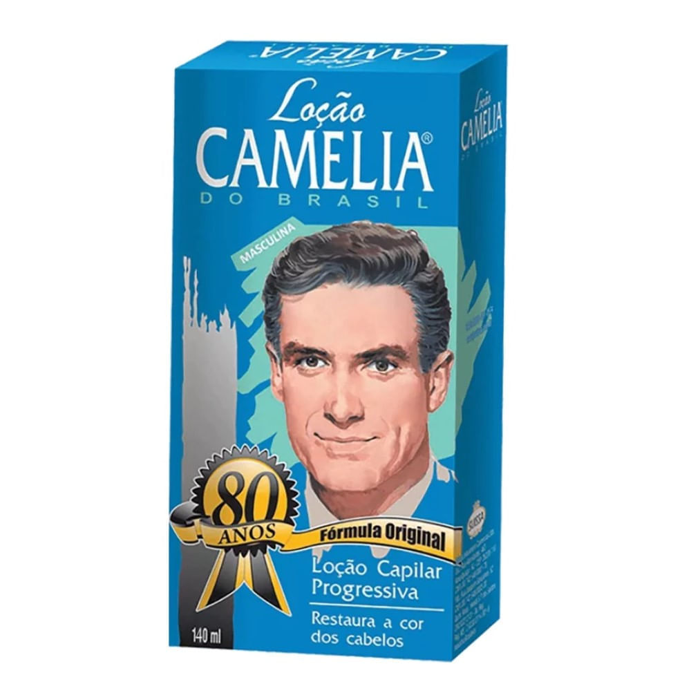 Loção Capilar Progressiva Camélia do Brasil Masculina 140ml em Oferta na Shopee