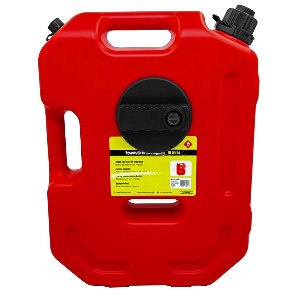 Galão de Abastecimento Para Transferência de Combustível Gasolina 10L (2088W) - Lupus
