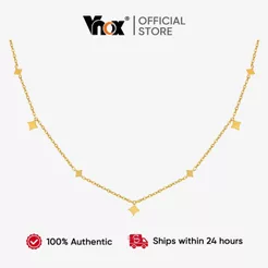 Vnox Estrela Minimalista Colar Corrente Irregular Y2k Diário Versátil Moda Jóias Para Mulher