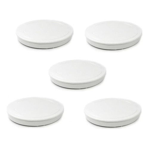 Kit 5 Peças Tampa Cega Interna Pvc 100mm Esgoto Cano Tubulação Pvc Vedação