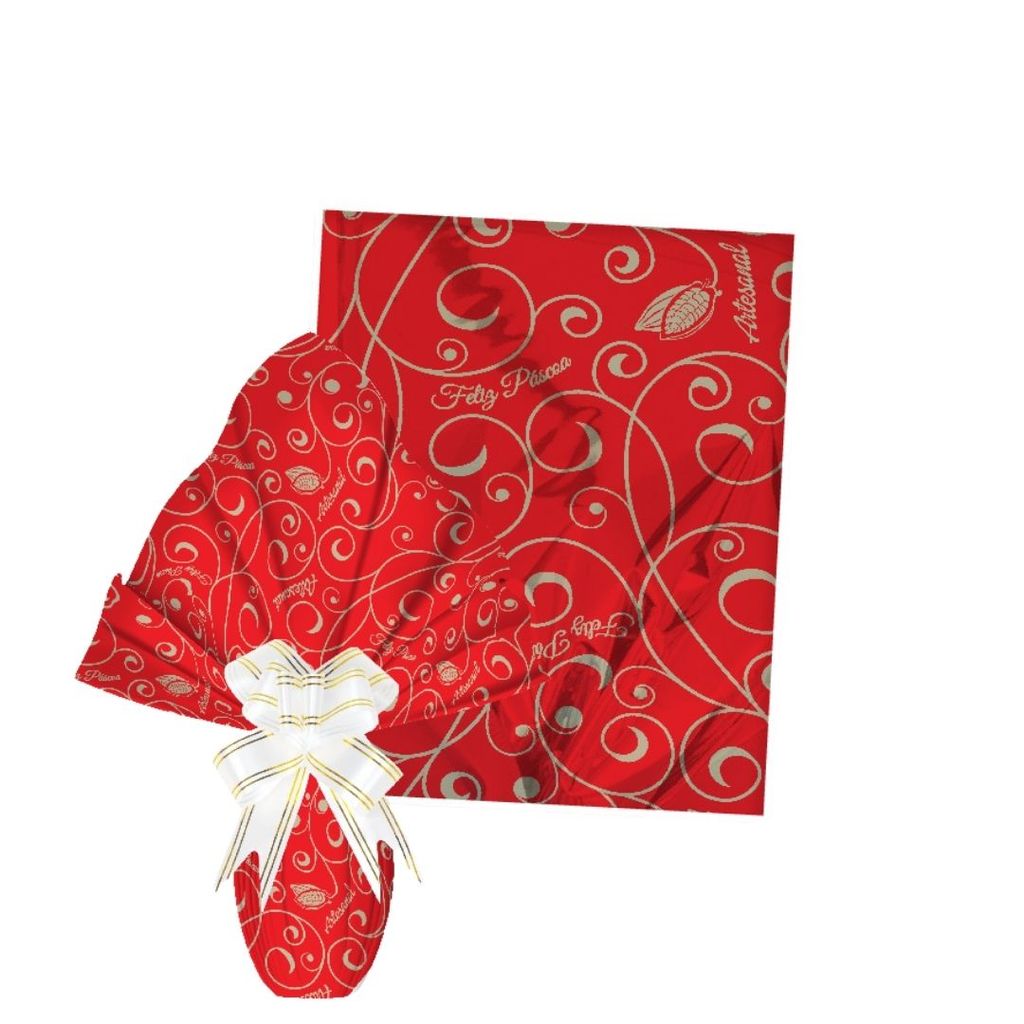 25 EMBALAGENS EXPRESS P/ OVO PÁSCOA 100/150G 24X24CM VERMELHO · foto 2