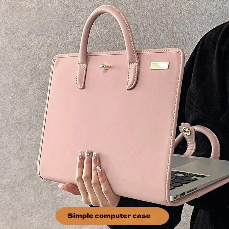 Novo 13/14/15.6/16 Polegada Bolsa De Proteção Para Computador , Combinação De E Capa Protetora , Laptop Rosa