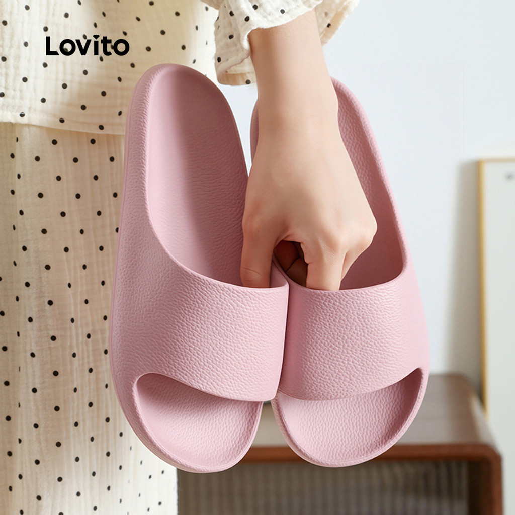 Lovito  Sandálias Planas Minimalistas Casuais para Mulheres LFAS5003 em Oferta na Shopee