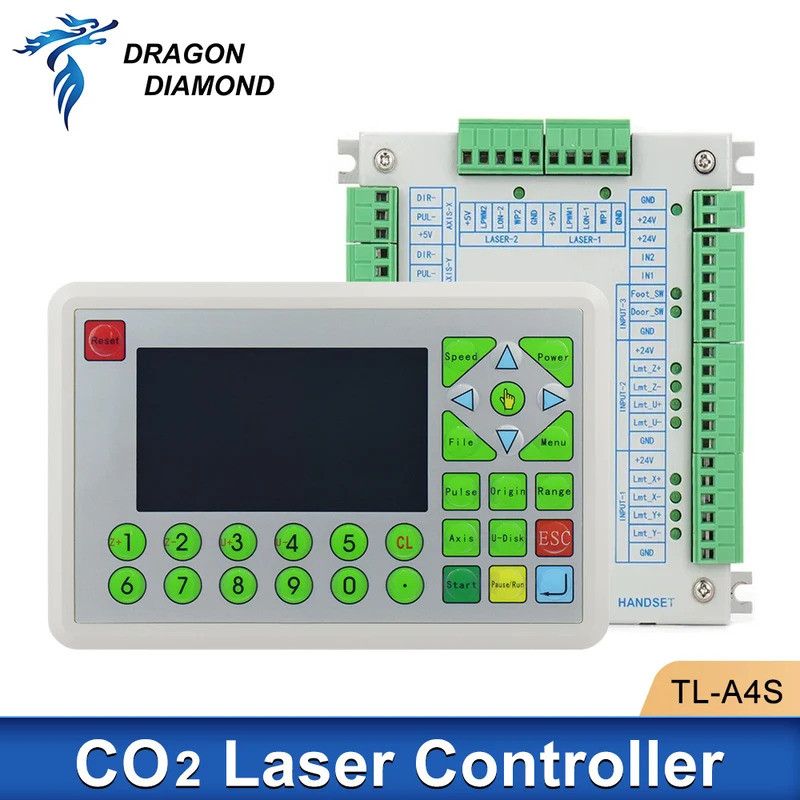 Sistema Controlador De Laser Original TL-A3 A4 A1 Para Máquina De Corte E Gravação A Co2 Substituir Ruida Leetro
