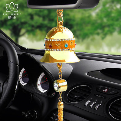 Liga Perfume pingente criativo sino forma provérbios de seis caracteres mão-incrustado diamante suprimentos interiores d