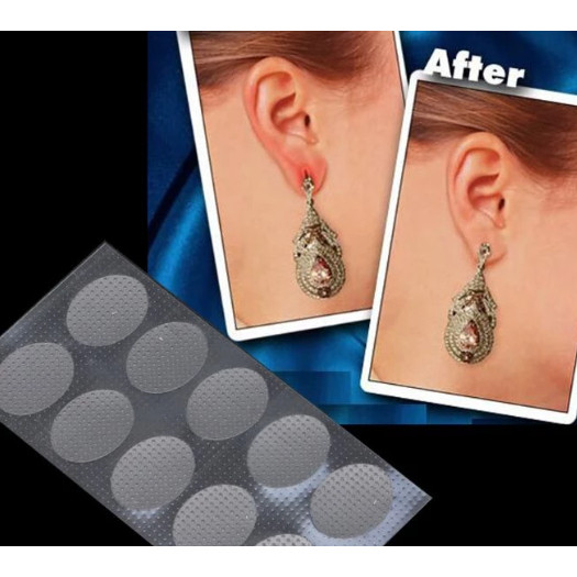 10/750pecEstabilizadores Brincos Invisíveis Furos Orelha Protetores À Prova DE Adesivos Apoio Para