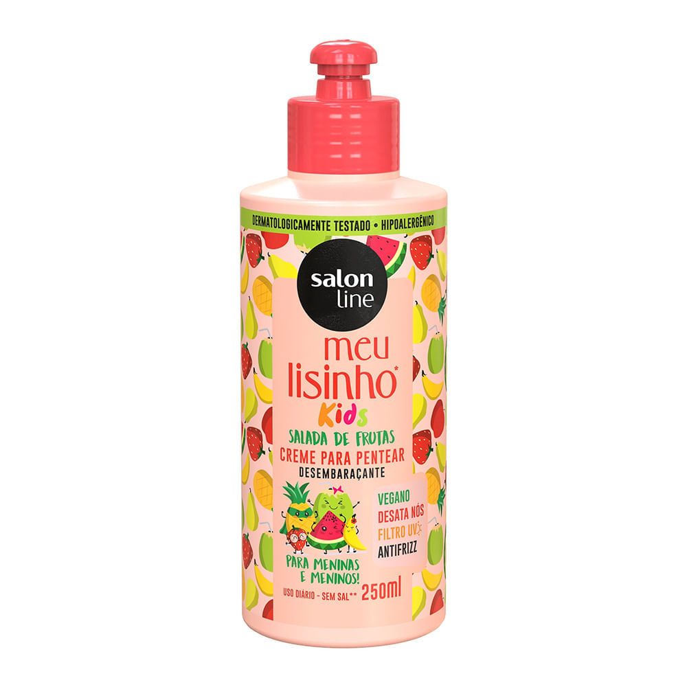Creme de Pentear Salon Line Meu Lisinho Kids Salada de Frutas 250ml em Oferta na Shopee