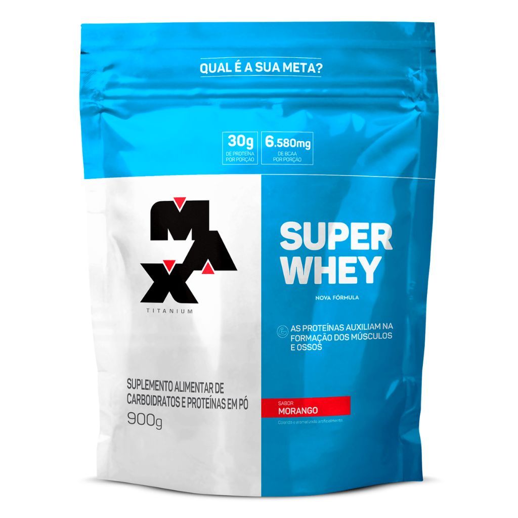 Super Whey Refil 900g Morango