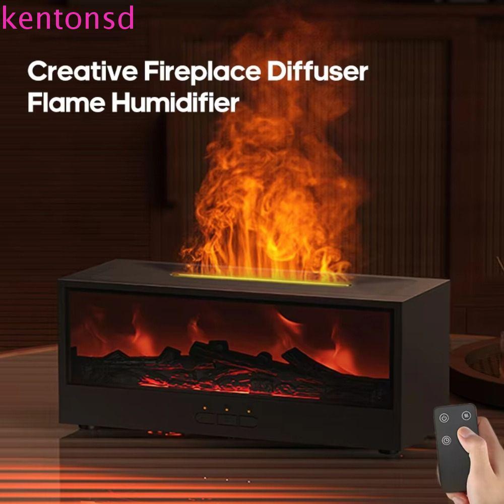 Umidificador De Ar Para Lareira KENTONSD , De Chama Colorida Silenciosa Fogueira Simulada , Difusor Criativo