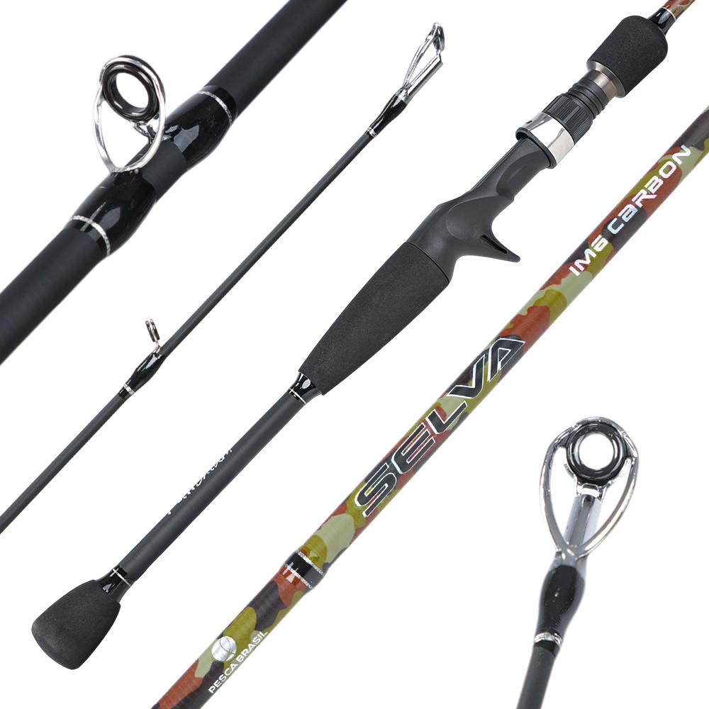 Vara de Pesca para Carretilha Selva NG em Carbono IM6 Pesca Brasil